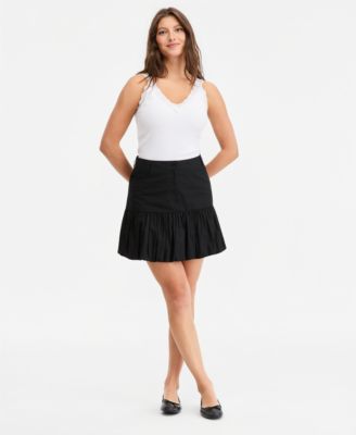 On 34th Women's High Rise Drop Waist Bubble Mini Skirt, Macy's Exclusive