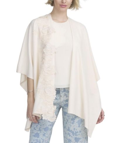 Кардиган ELLE Collection Fine Gauge Draped с кружевной аппликацией