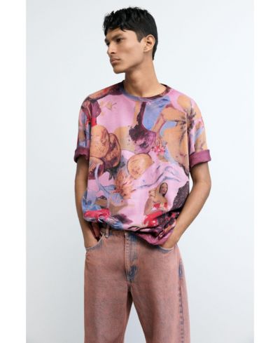 Desigual Мужская футболка с цветочным принтом