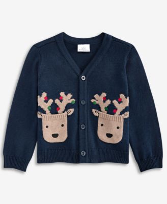 First Impressions Детский хлопковый кардиган Reindeer Mix & Match 3M-24M