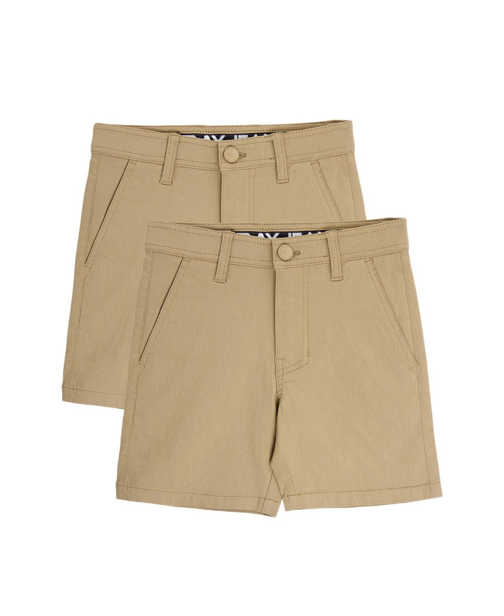 XRAY Little Boys 2 Pack Flex Waist Nylon Golf Chino Shorts