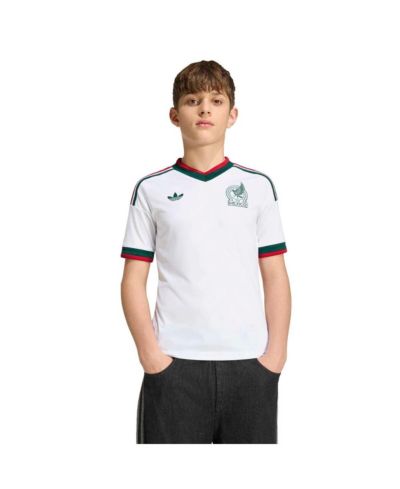 Детская футболка Adidas Mexico National Team FIFA X World Cup 2026 Away Replica Jersey белая