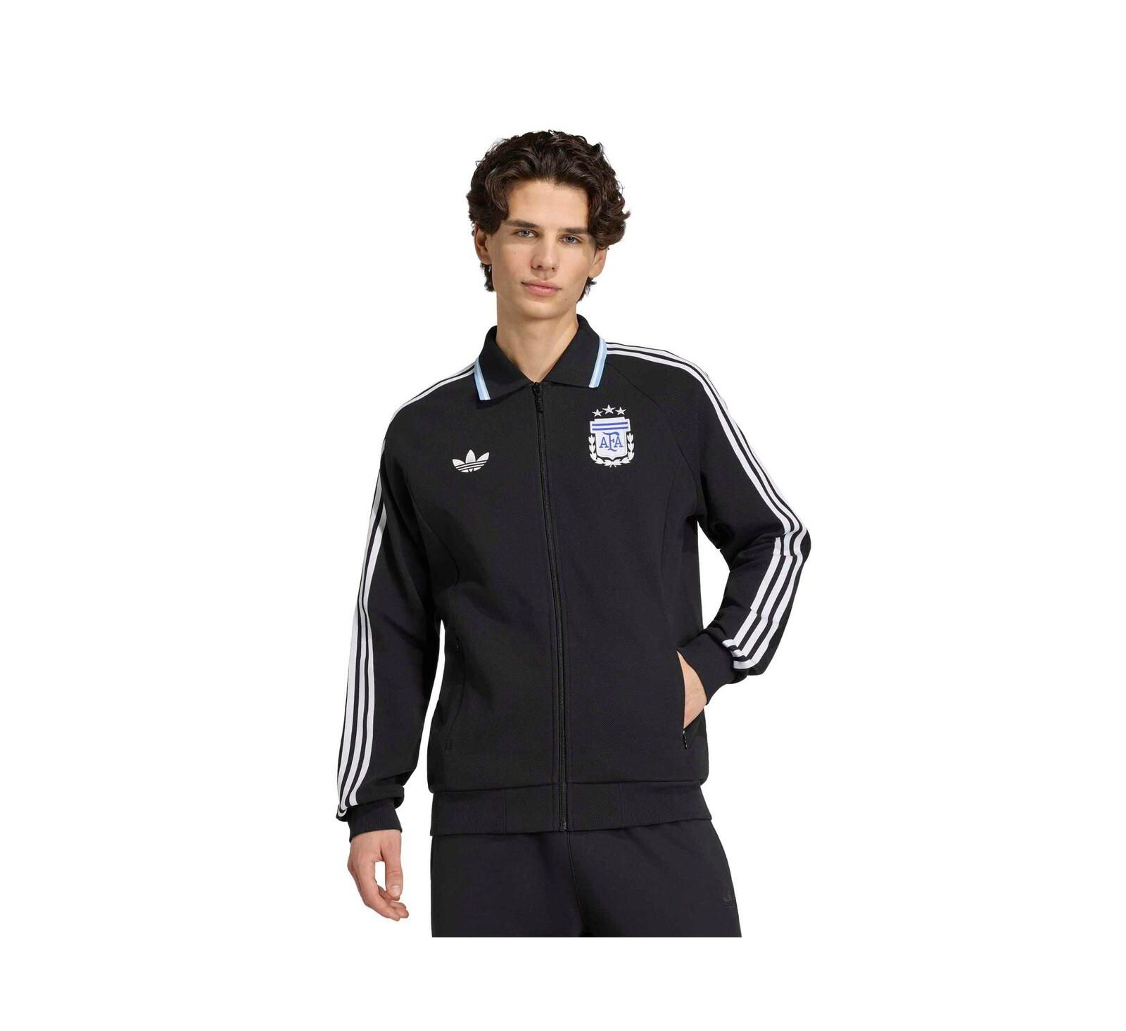 Adidas Men's Black Argentina National Team 2026 World Cup Anthem Full-Zip Jacket
