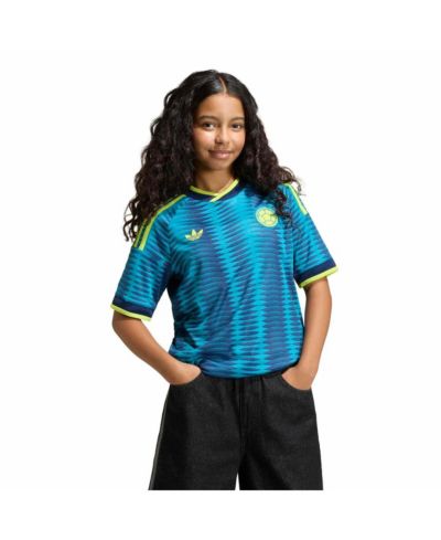 Реплика джерси сборной Колумбии FIFA X World Cup 2026 Away для мальчиков и девочек Adidas, бирюзовая