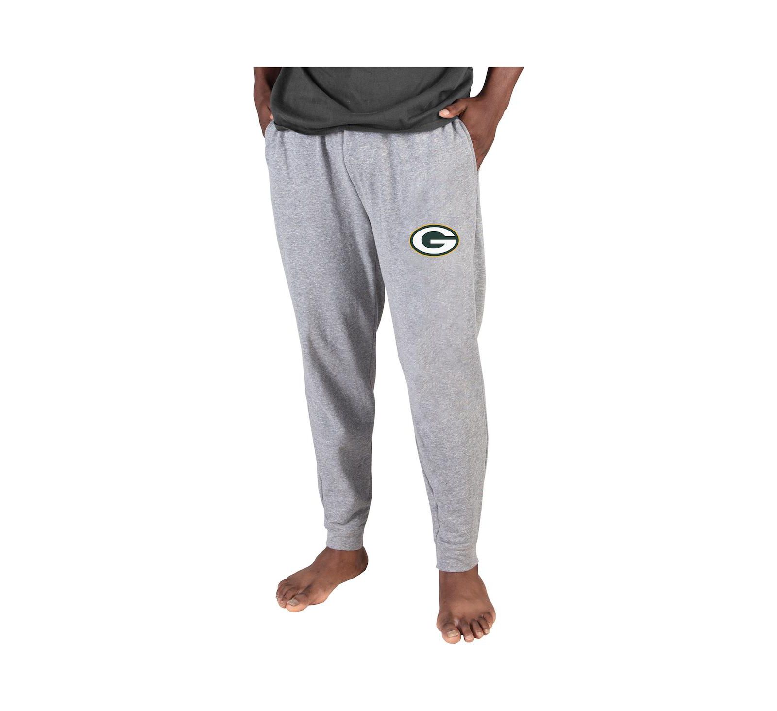Concepts Sport Men's Gray Green Bay Packers Lightweight Jogger Sleep Pants