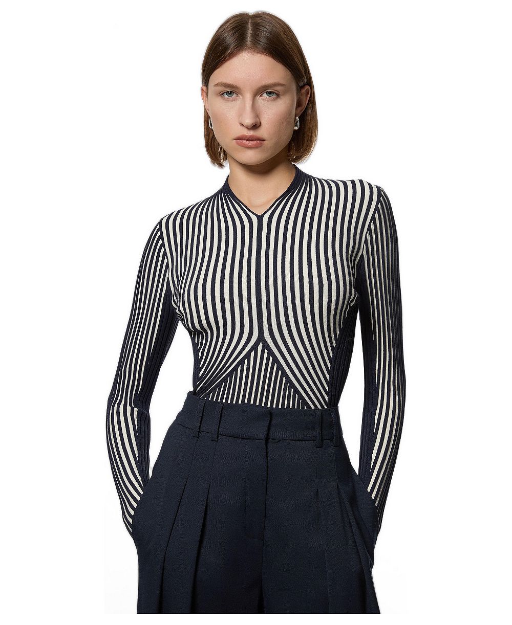 Karen Millen Women's Sculpted Knitted Top
