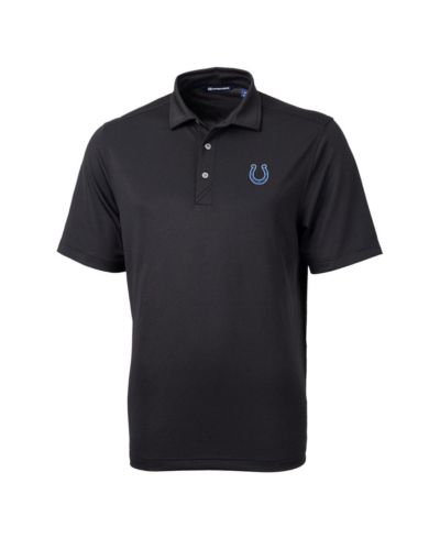 Cutter & Buck Мужская черная рубашка-поло Indianapolis Colts Virtue Eco Pique