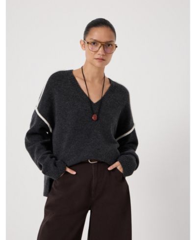 Hush Women's Billie Wool Blend V Neck Sweater
