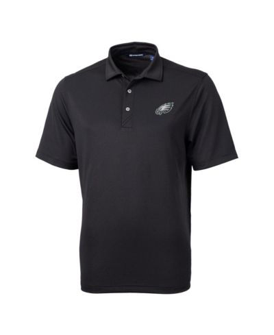 Cutter & Buck мужская поло-рубашка Virtue Eco Pique, черный цвет, Philadelphia Eagles