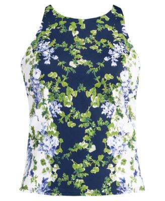 White/navy blooms