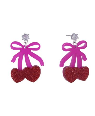 Hallmark Серьги Bow and Cherry Drop