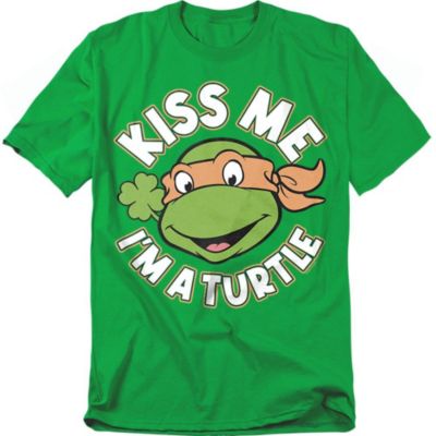 Мужская футболка Teenage Mutant Ninja Turtles St. Patrick's Day Kiss Me
