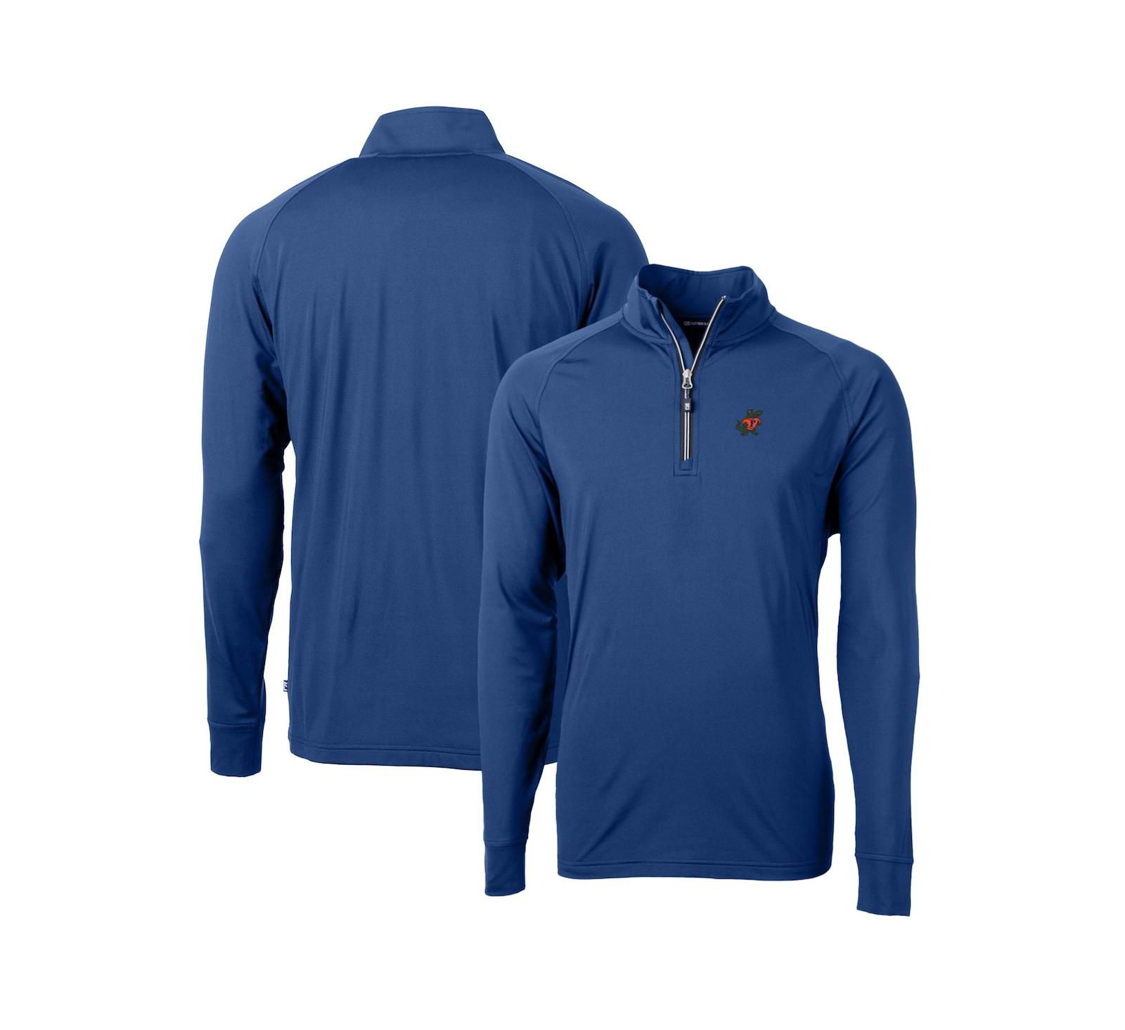 Мужской джемпер Cutter & Buck Royal Florida Gators Adapt Eco Knit Stretch Quarter-Zip