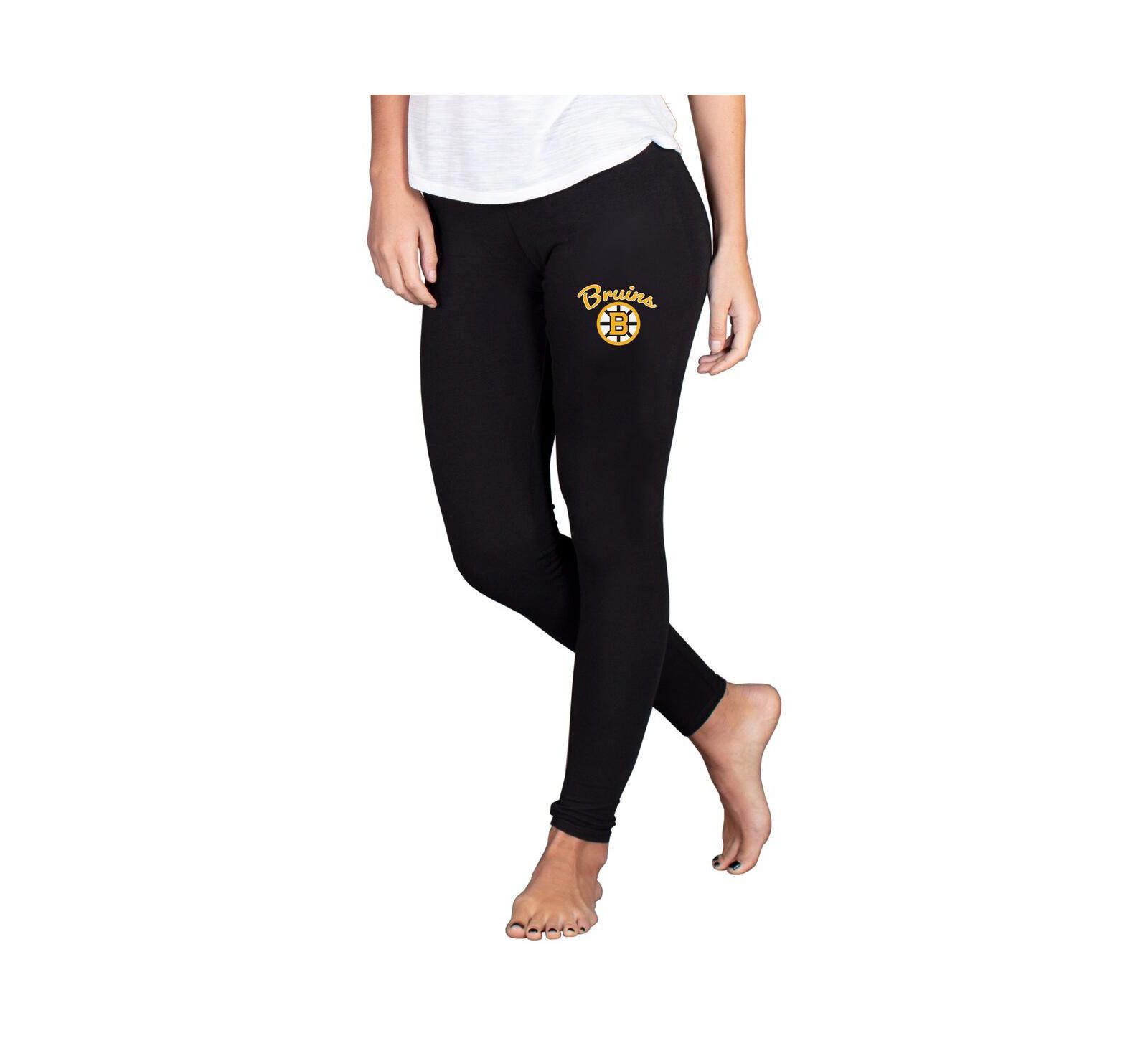 Concepts Sport Women's Black Boston Bruins Fraction Leggings