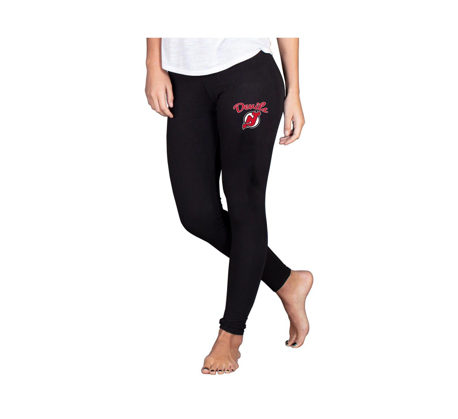 Concepts Sport Women's Black New Jersey Devils Fraction Leggings