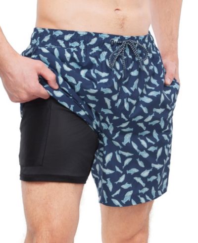 Ocean navy print