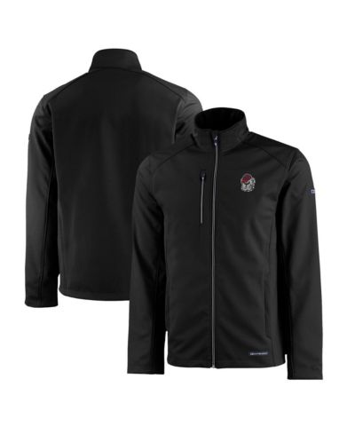 Мужская куртка Cutter & Buck Black Georgia Bulldogs Evoke Eco Softshell Full-Zip