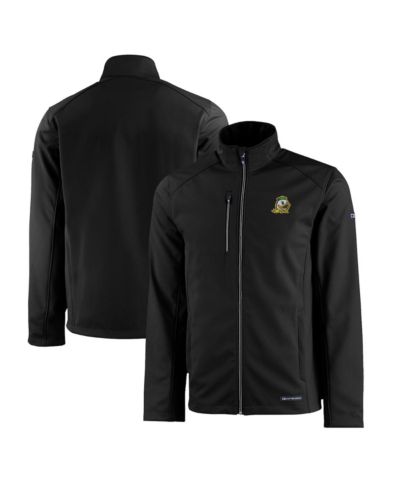 Мужская куртка Cutter & Buck Oregon Ducks Evoke Eco Softshell с полной молнией, черная