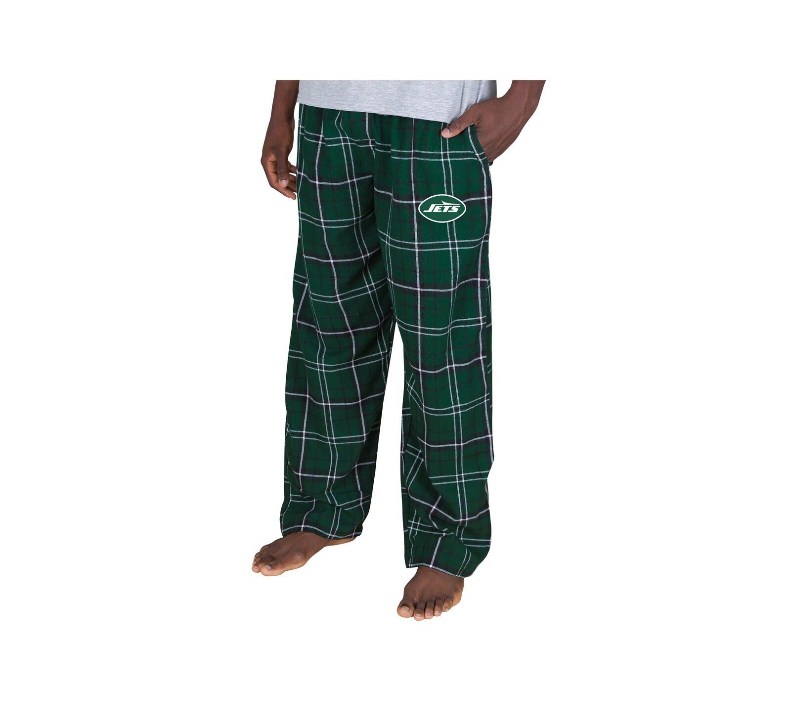 Брюки Concepts Sport Men's Green New York Jets Plaid Flannel