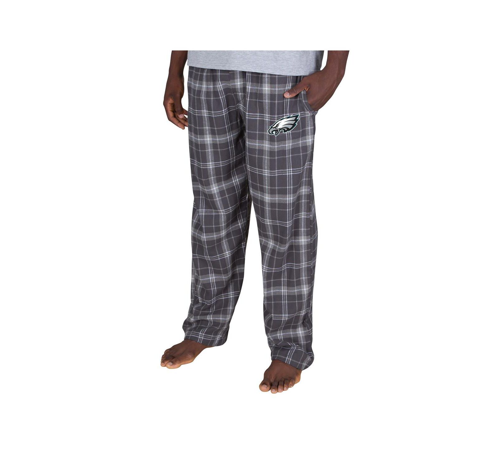 Concepts Sport Men's Charcoal Philadelphia Eagles Ultimate Plaid Flannel Pants