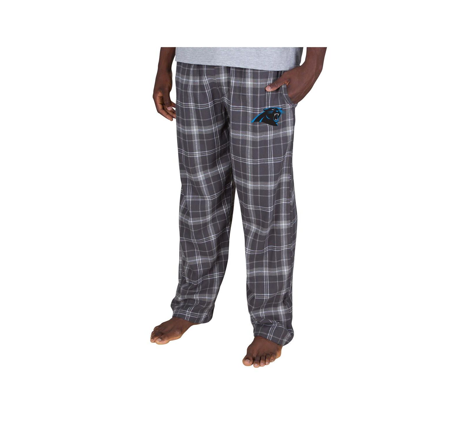 Concepts Sport Men's Charcoal Carolina Panthers Ultimate Plaid Flannel Pants