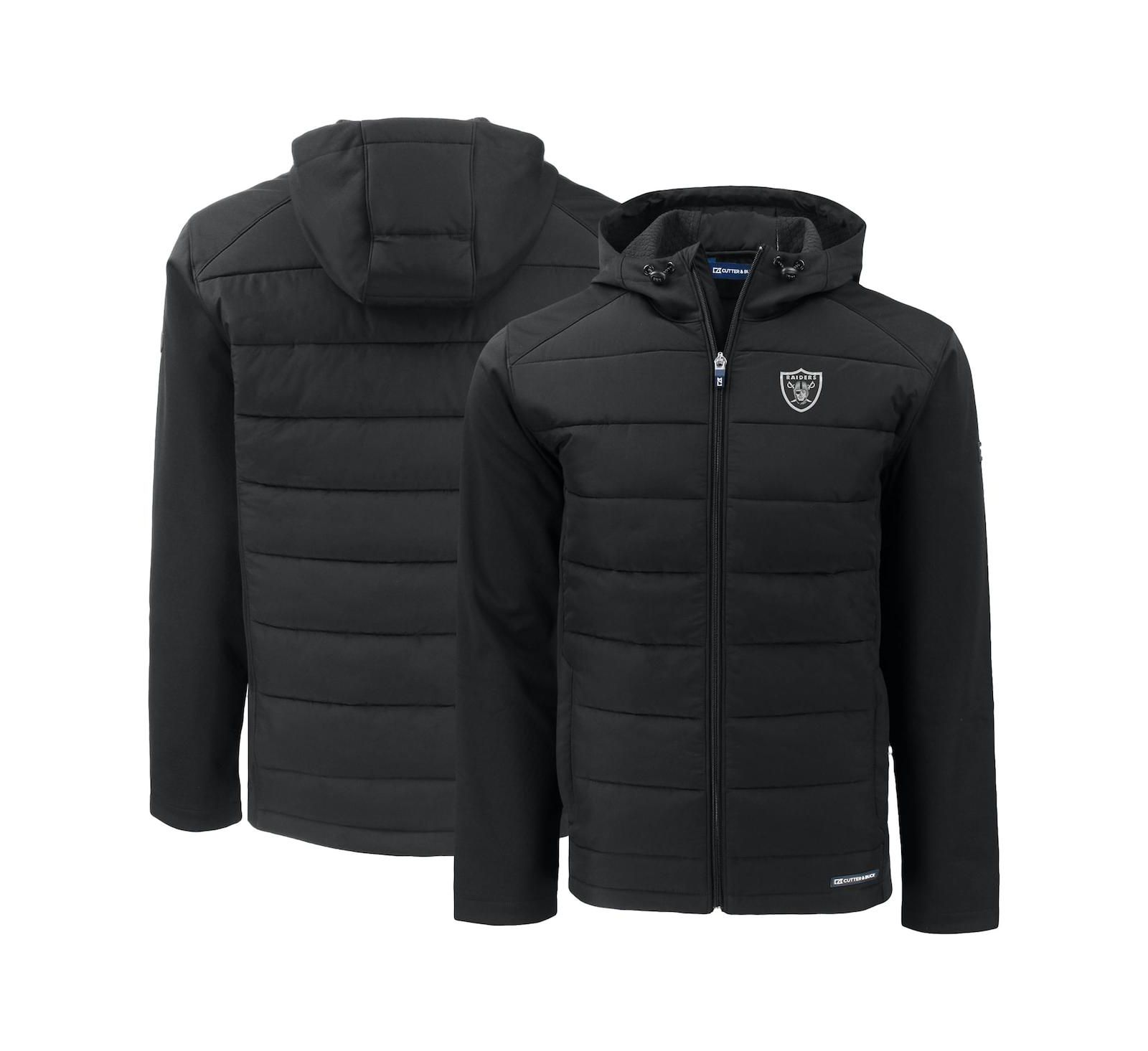 Cutter & Buck Мужская куртка с капюшоном Las Vegas Raiders, гибридная, softshell