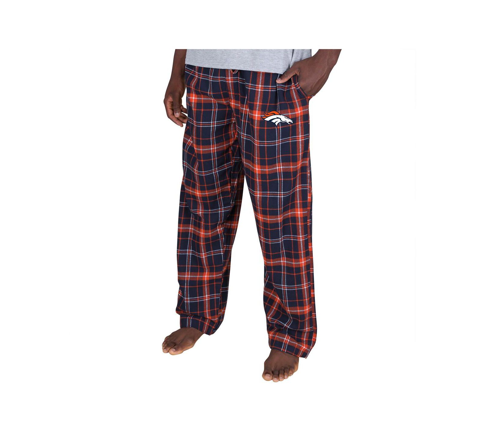 Мужские брюки Concepts Sport Denver Broncos Ultimate Plaid Flannel темно-синие