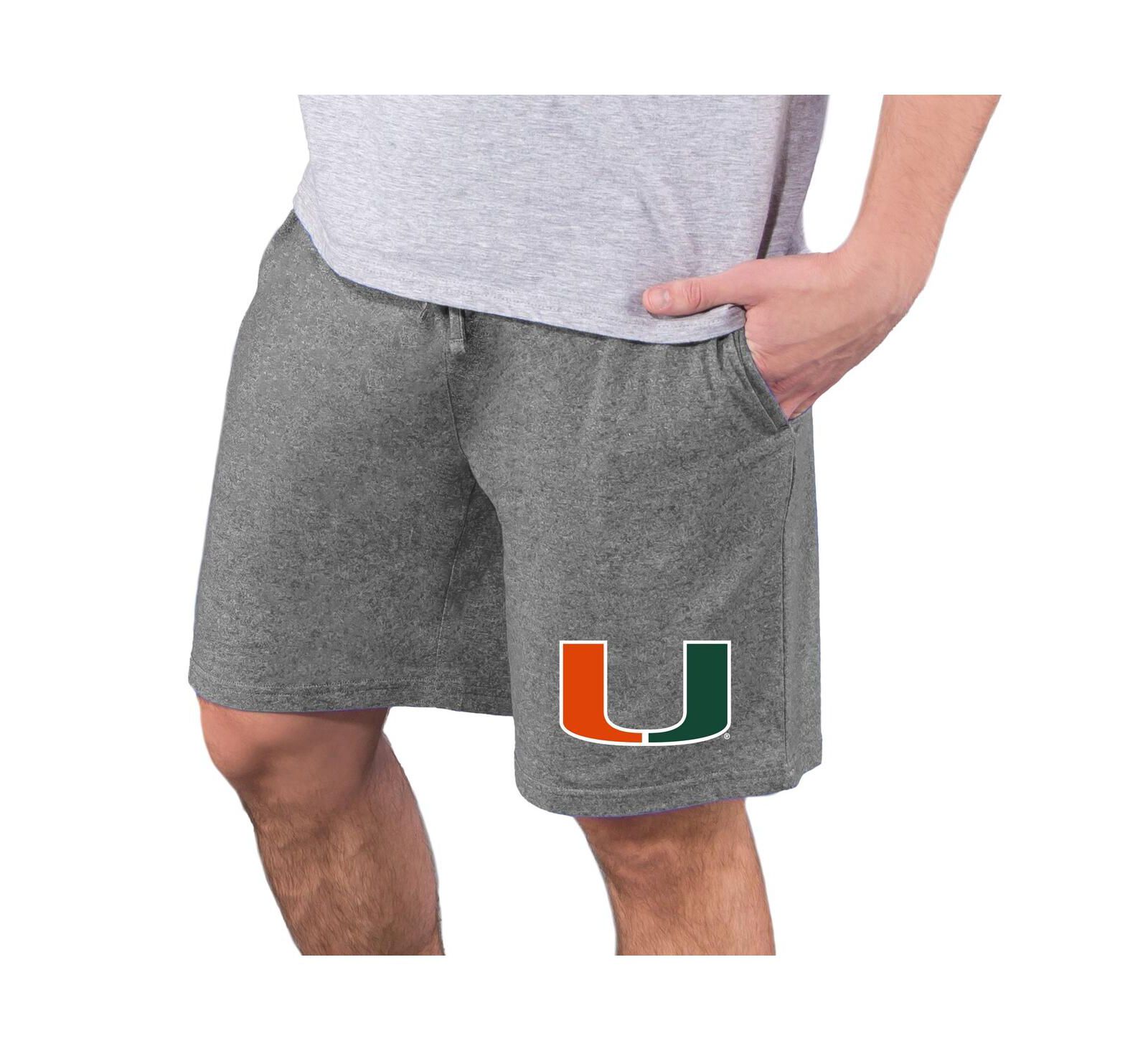 Concepts Sport Men's Charcoal Miami Hurricanes Quest Knit Jam Shorts