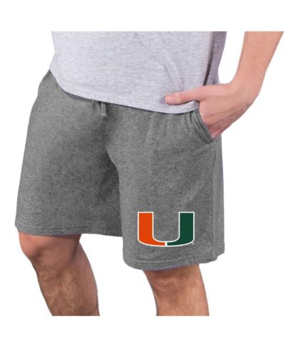 Мужские трикотажные шорты Concepts Sport Miami Hurricanes Quest Knit Jam, угольный цвет