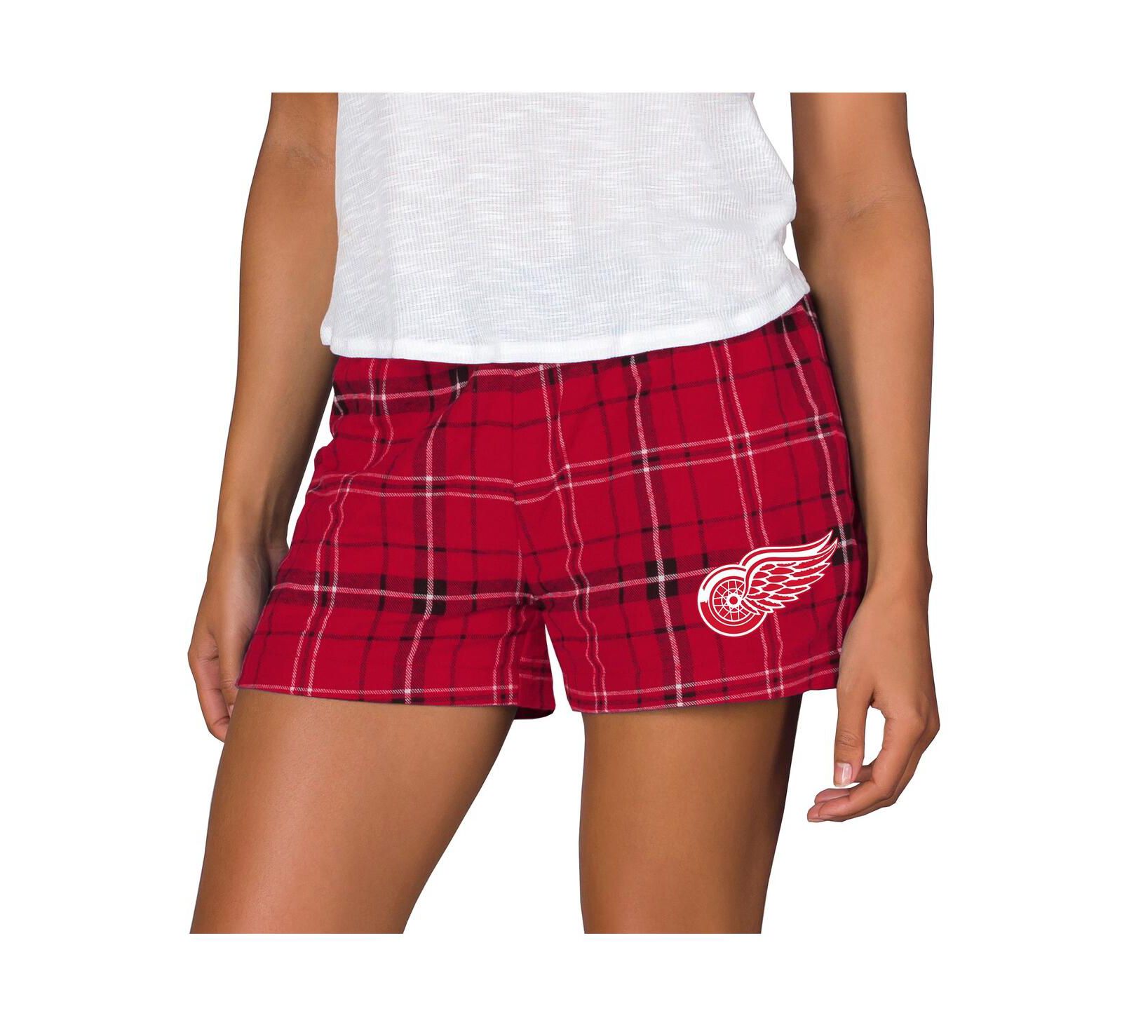 Concepts Sport Женские фланелевые шорты Detroit Red Wings