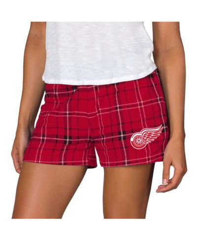 Concepts Sport Women's Red/Black Detroit Red Wings Ultimate Flannel Shorts