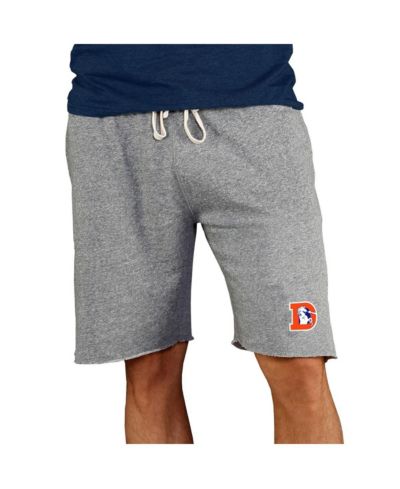 Мужские шорты Concepts Sport Gray Denver Broncos Throwback Logo Mainstream Terry