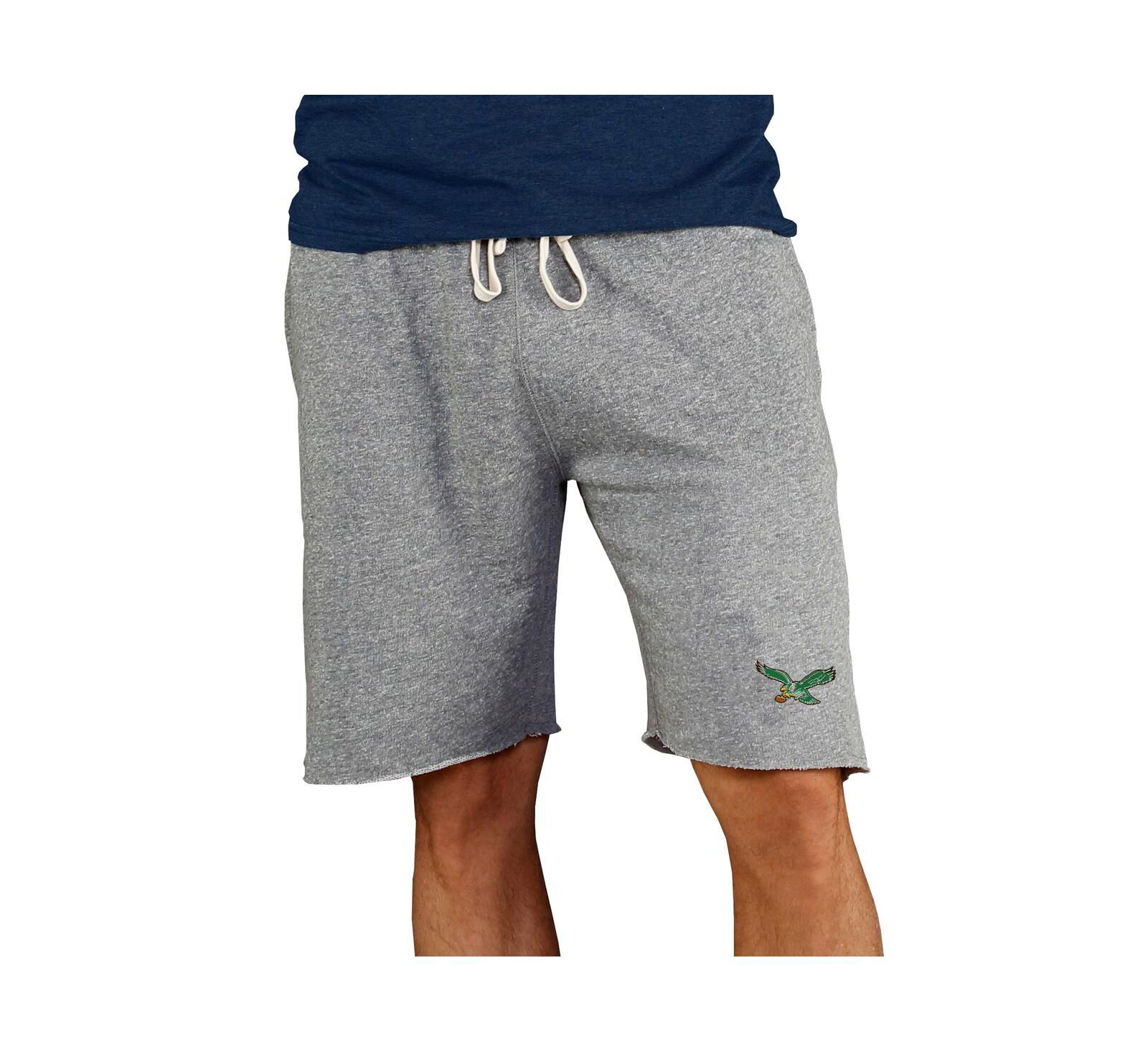 Concepts Sport Men's Gray Philadelphia Eagles Throwback Logo Mainstream Terry Shorts