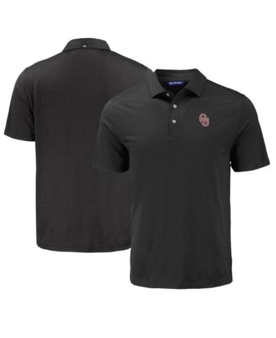 Cutter & Buck Men's Black Oklahoma Sooners Coastline Epic Comfort Eco Polo Shirt