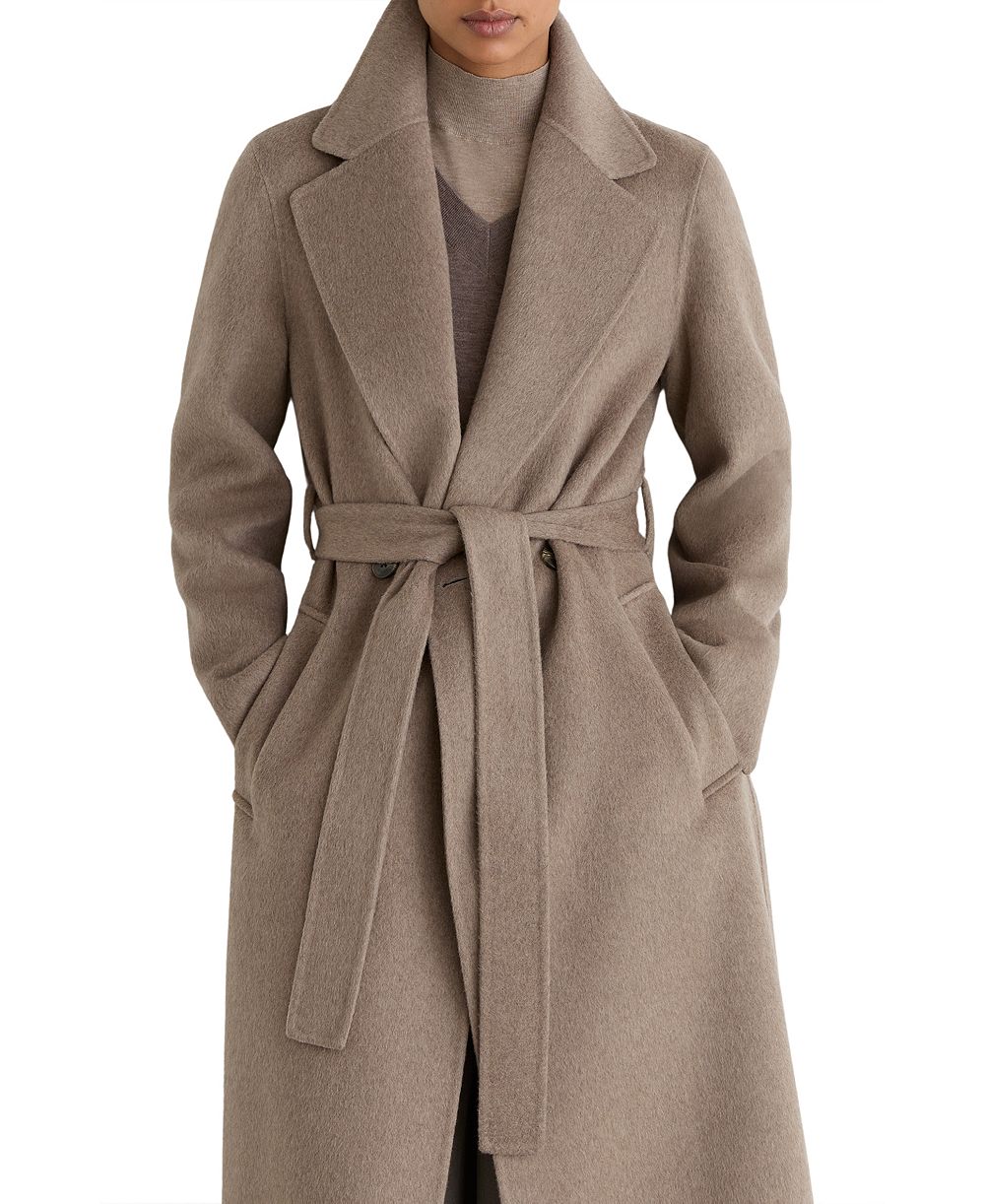REISS Women's Thea Wool-Blend Double-Breasted Blind-Seam Coat