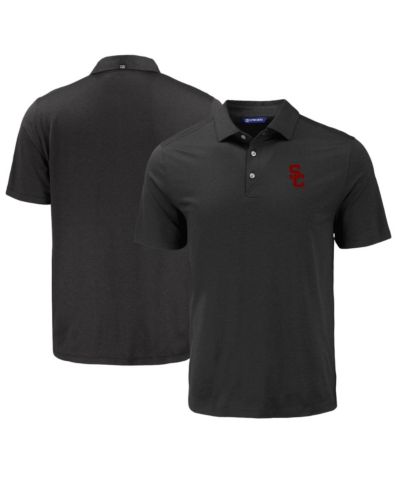 Cutter & Buck Men's Black USC Trojans Coastline Epic Comfort Eco Polo Shirt