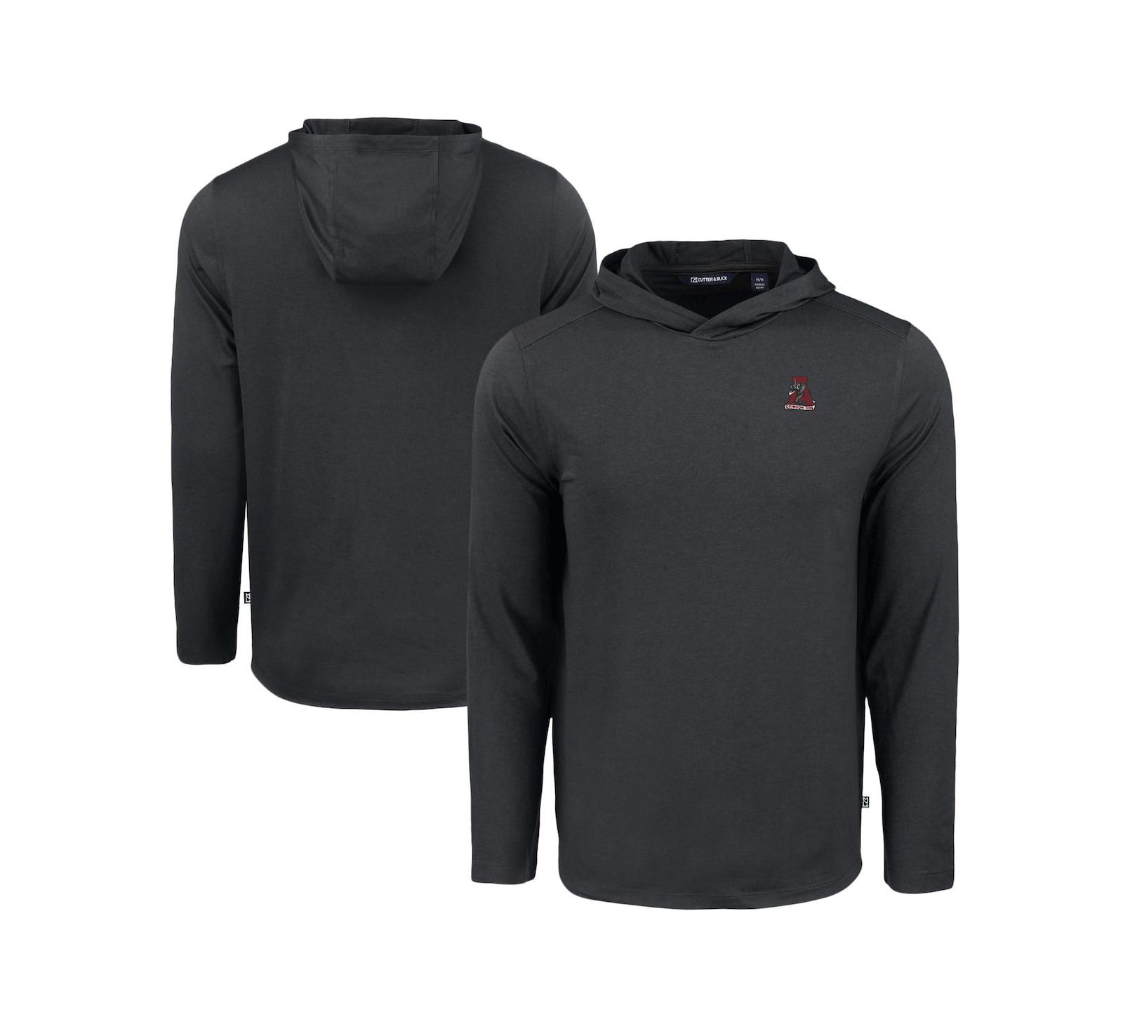 Мужская толстовка Cutter & Buck Black Alabama Crimson Tide Coastline Epic Comfort Eco Long Sleeve
