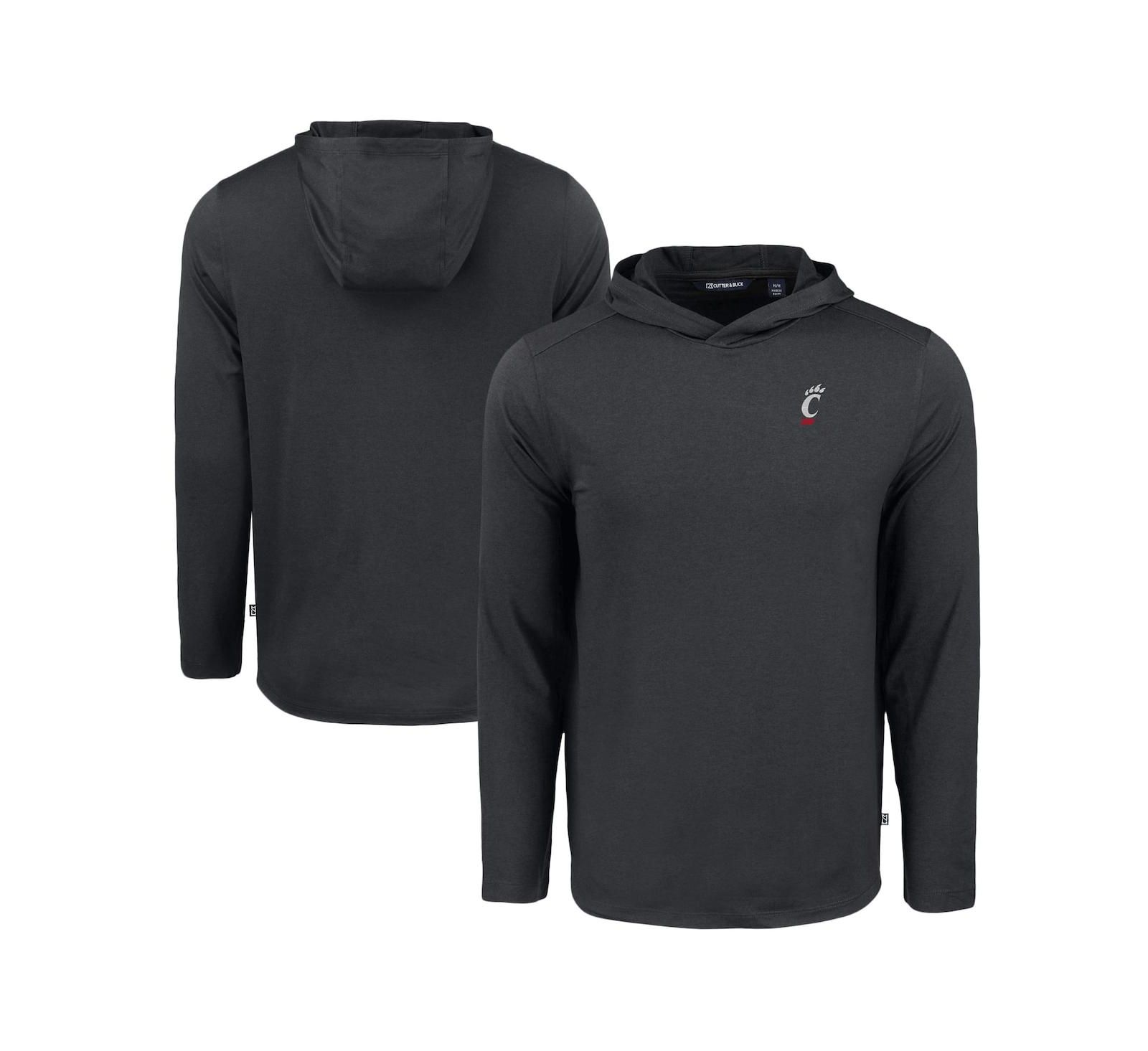 Мужское худи Cutter & Buck Cincinnati Bearcats Coastline Epic Comfort, черное