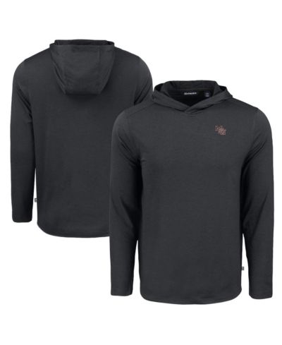 Мужское худи Cutter & Buck Black Mississippi State Bulldogs Coastline Epic Comfort Eco Long Sleeve