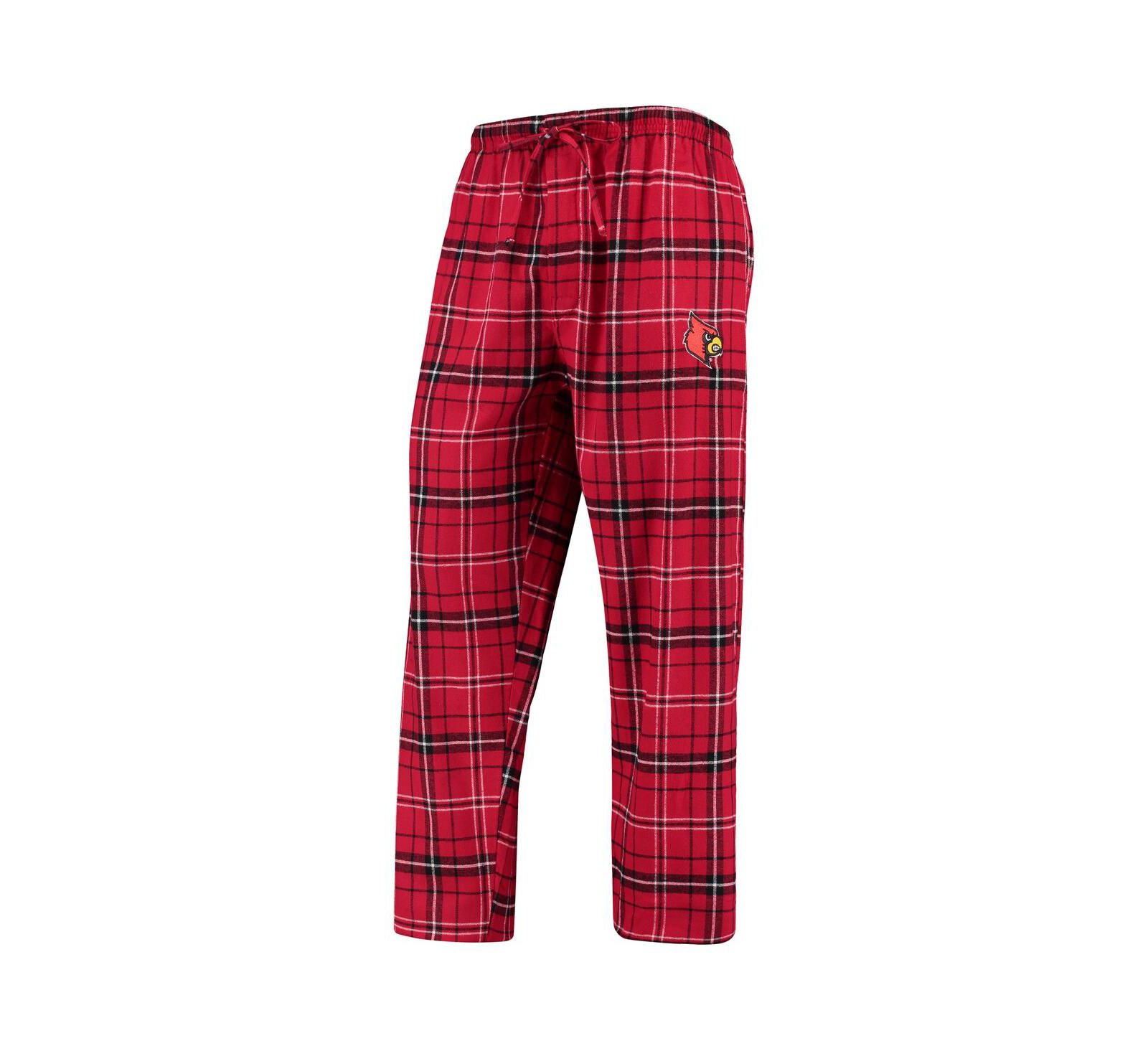Concepts Sport Men's Red/Black Louisville Cardinals Ultimate Flannel Pants