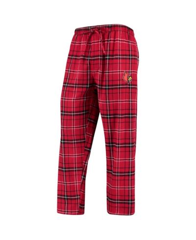 Мужские фланелевые брюки Concepts Sport Louisville Cardinals Red/Black