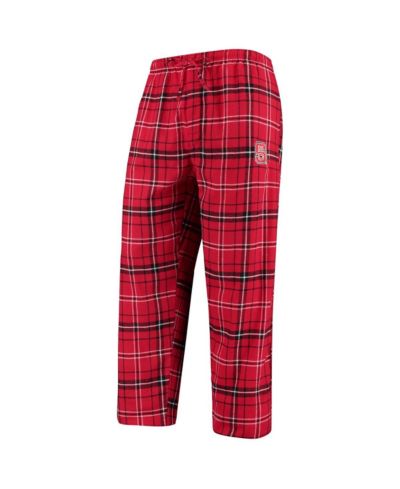 Concepts Sport Men's Red/Black NC State Wolfpack Ultimate Flannel Pants