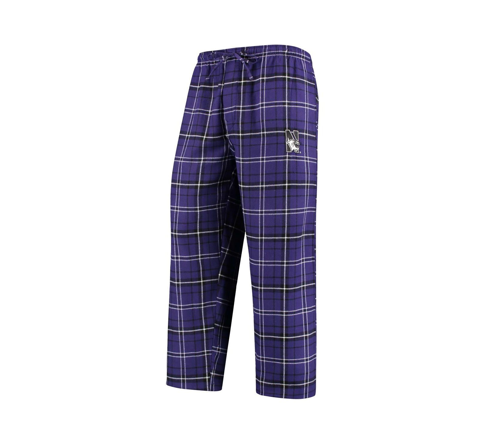 Concepts Sport Мужской фланелевый спортивный костюм Northwestern Wildcats, фиолетовый/черный