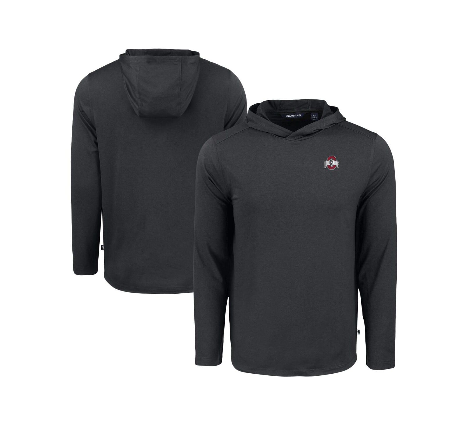 Мужское худи Cutter & Buck Ohio State Buckeyes Coastline Epic Comfort Eco, черное, с длинным рукавом