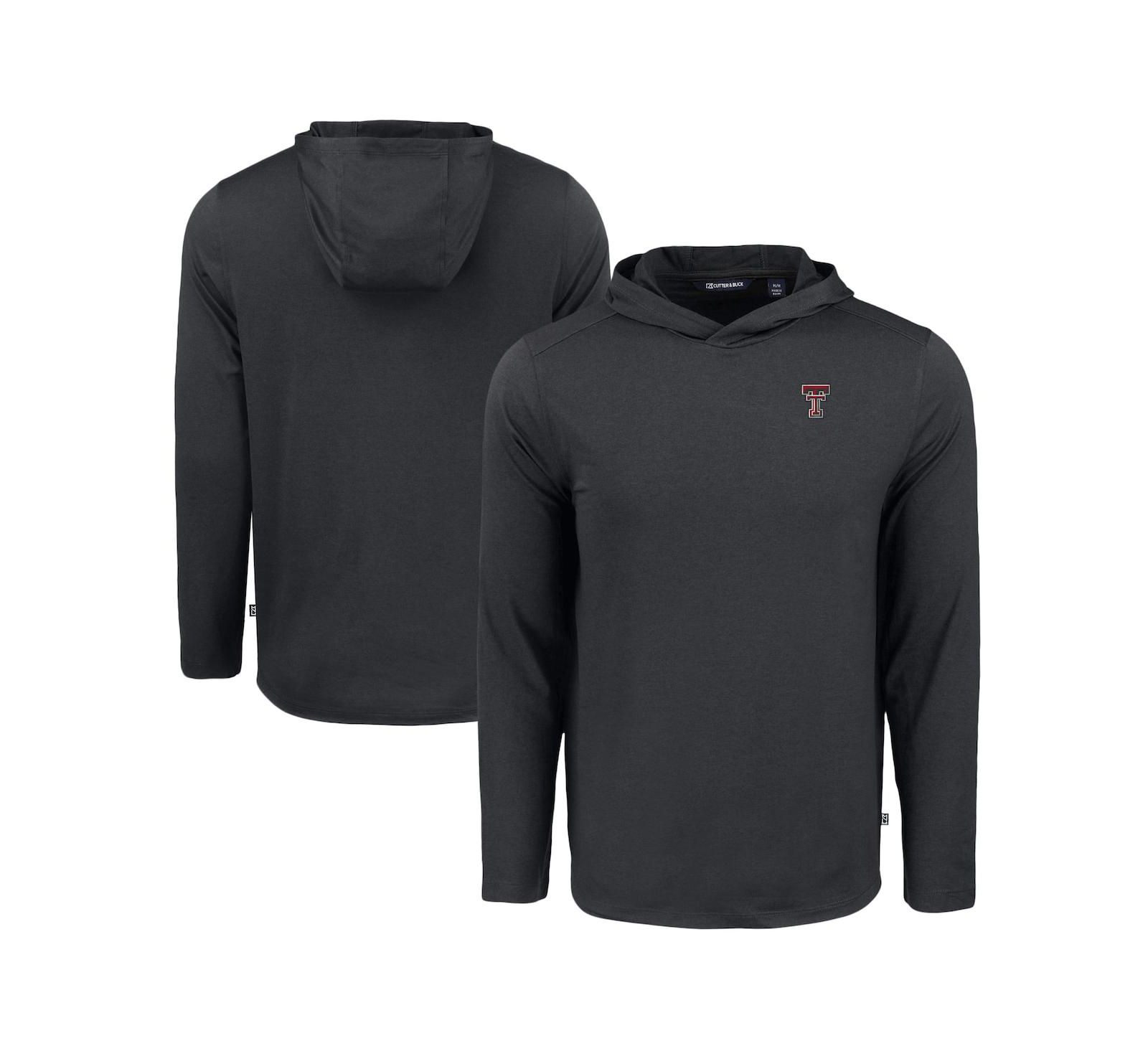 Мужское худи Cutter & Buck Texas Tech Red Raiders черное с длинным рукавом