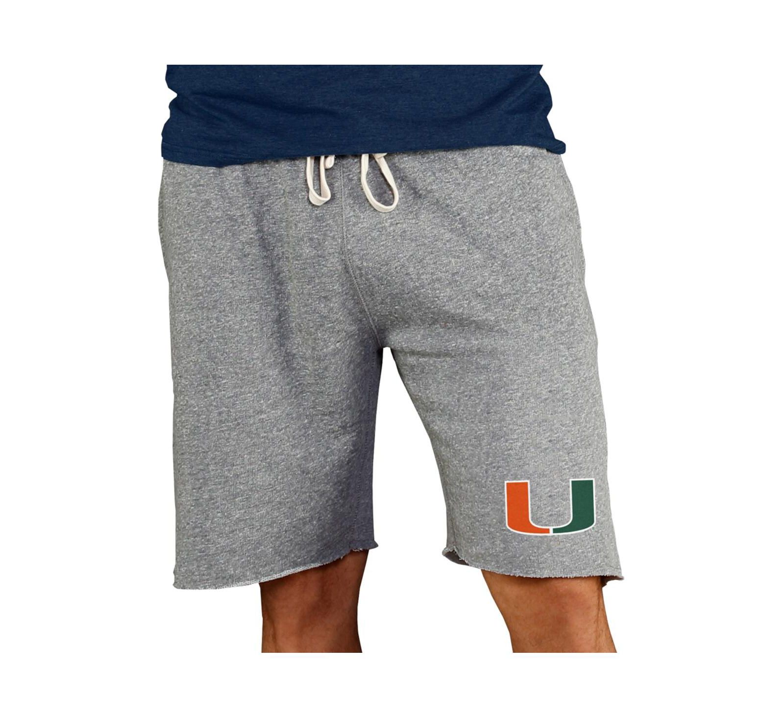 Concepts Sport Men's Gray Miami Hurricanes Mainstream Terry Shorts