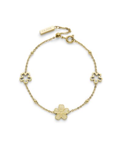 Olivia Burton Женский Forget Me Not Gold Tone Stainless Steel Bracelet