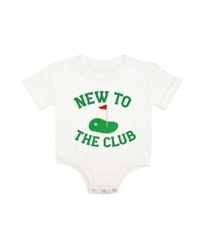 Sweet Wink Baby Boys New To The Club Patch Short Sleeve Romper