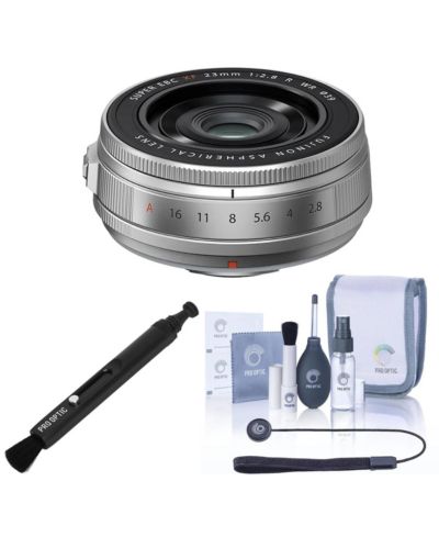 Fujifilm XF R WR Lens, Bundle with Complete Optics Care and Cleaning Kit, Lens Cleaner and Lens Cap Tether