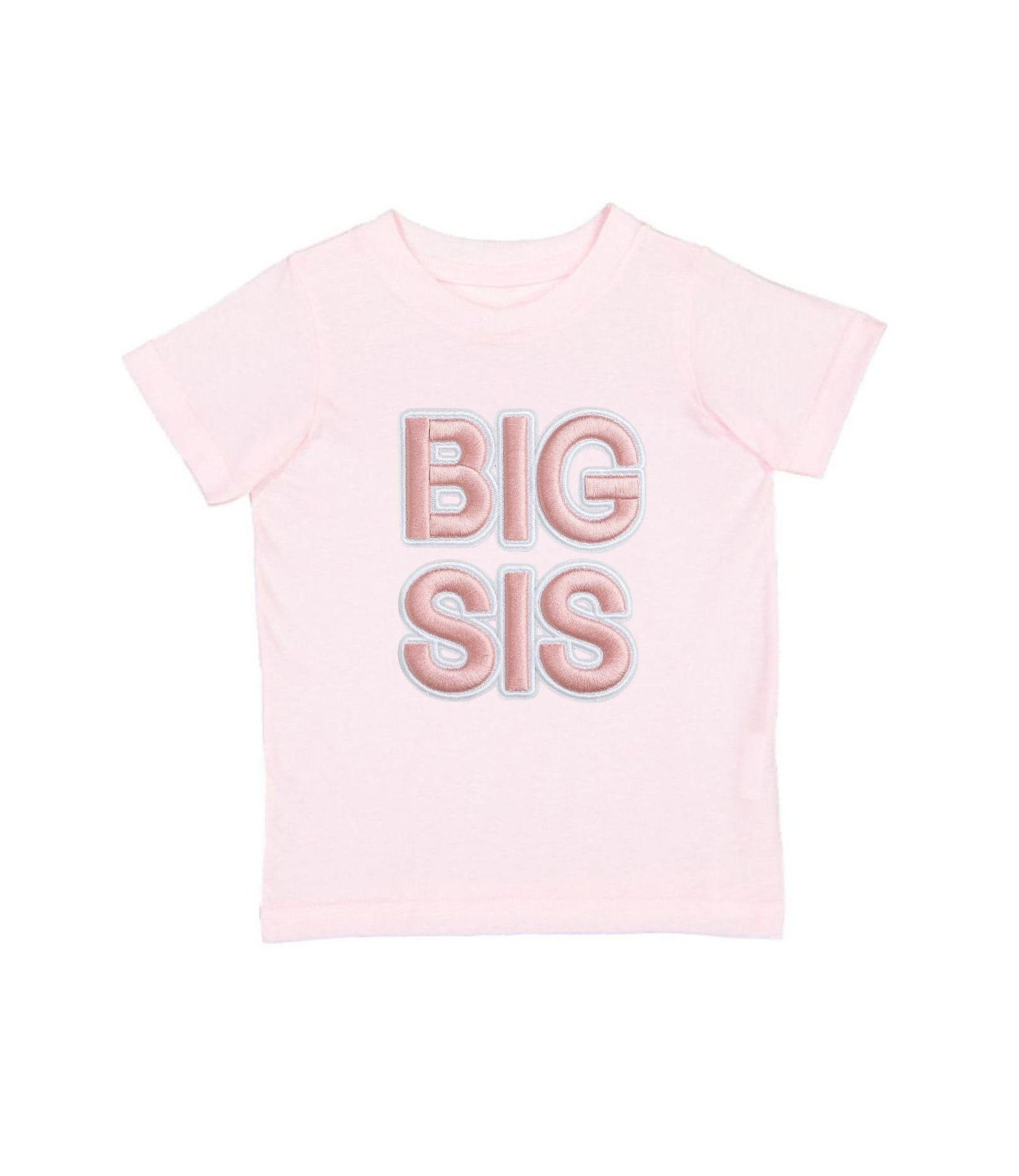 Sweet Wink Детская футболка с вышитой нашивкой Sis с коротким рукавом